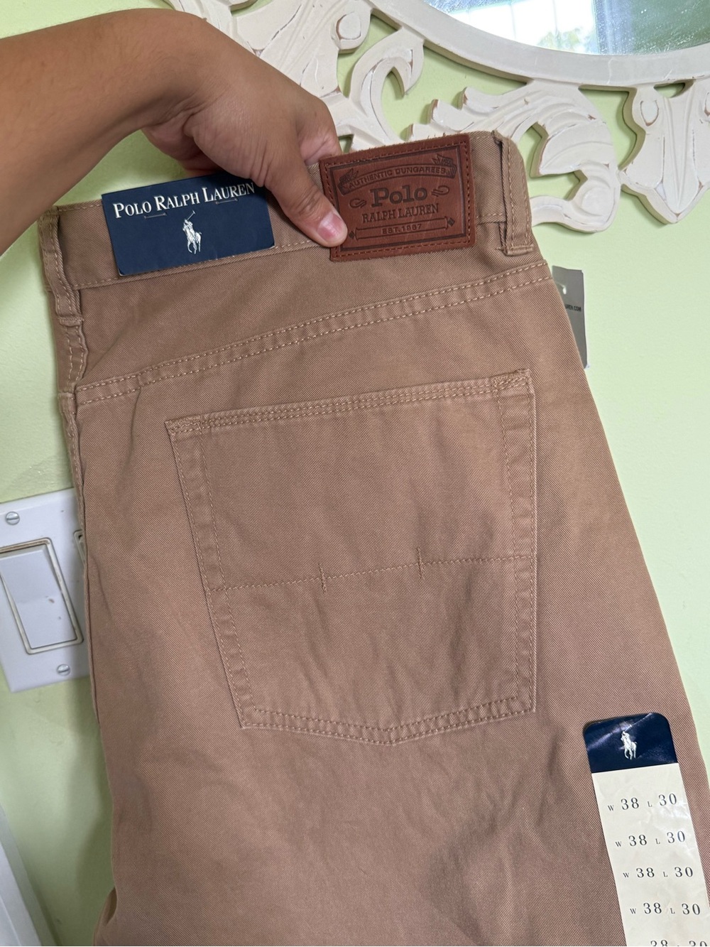 Ralph Lauren Men's Tan Chino Pants - Picture 5 of 6